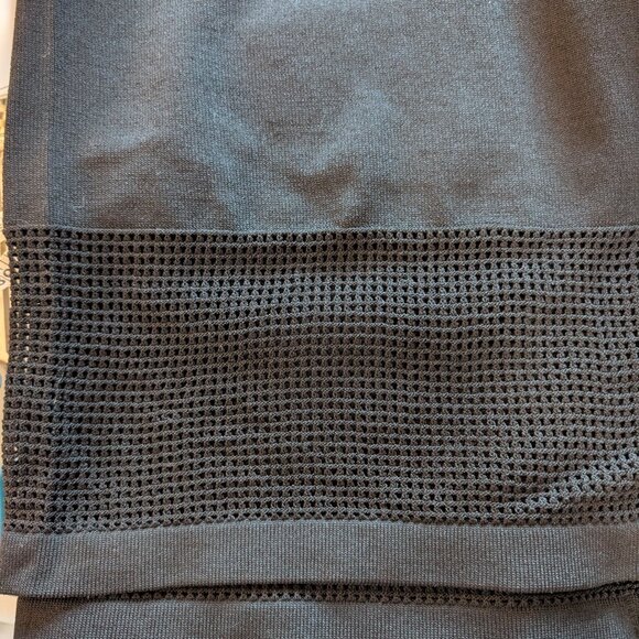 Joseph Ribkoff Black Knit Culottes Pointelle Hem Medium Pull-On Cropped Wide Leg - Picture 8 of 8